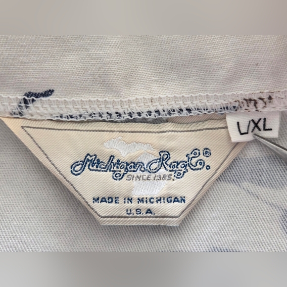RARE VINTAGE MICHIGAN RAG CO. SEAGULL SANDPIPER PRINT CHORE JACKET. - Picture 4 of 6